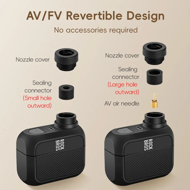 Bomba de Ar Elétrica ROCKBROS PocketPro - Image 3