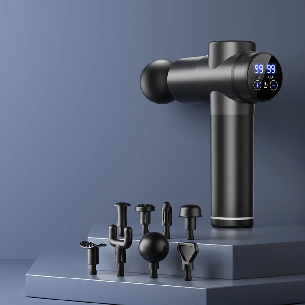 Massage Gun Muscle Relax Deep Tissue Massager Neck Massager Dynamic Vibrator Back Portable Handheld Display Fascia Gun Massage - Image 12