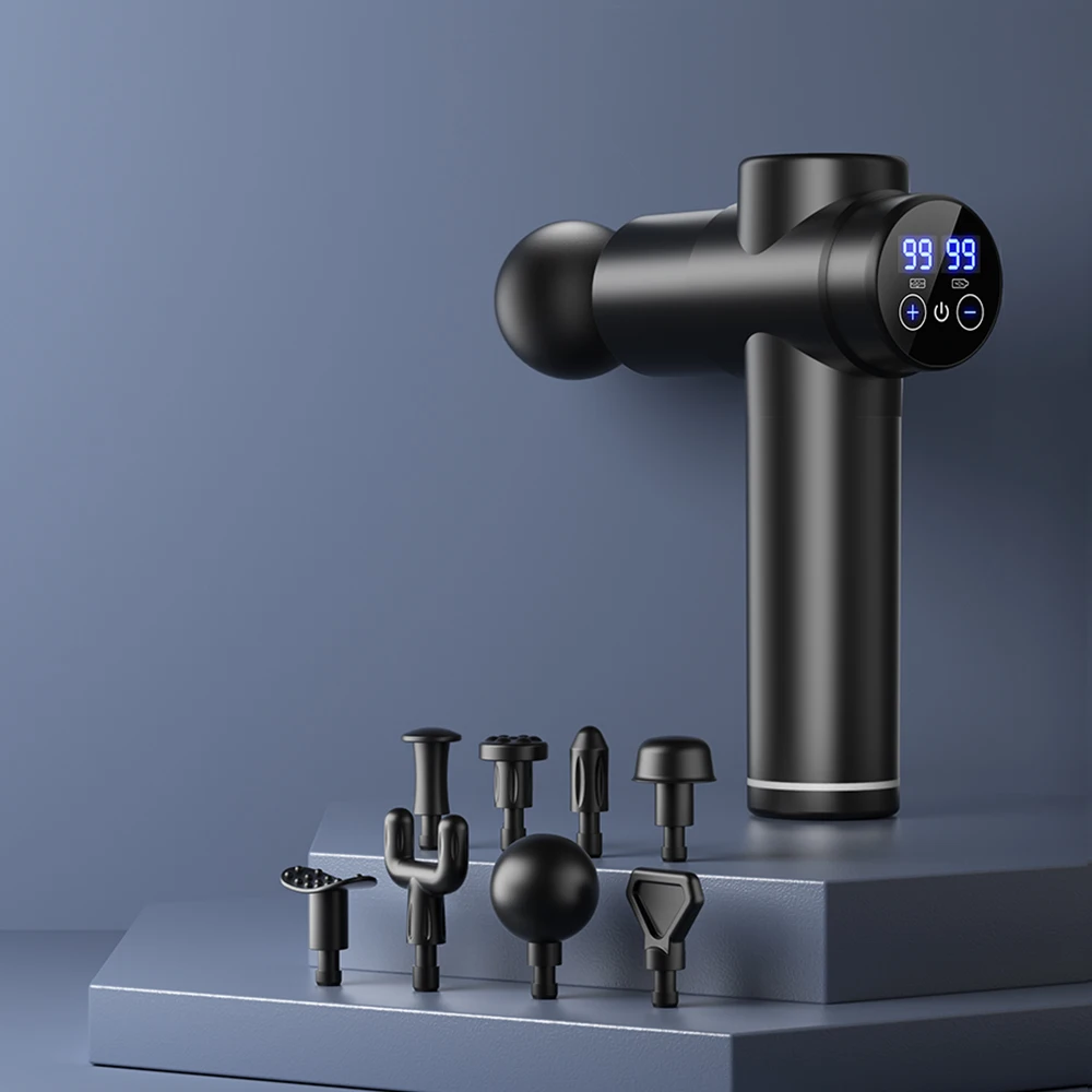 Massage Gun Muscle Relax Deep Tissue Massager Neck Massager Dynamic Vibrator Back Portable Handheld Display Fascia Gun Massage - Image 11