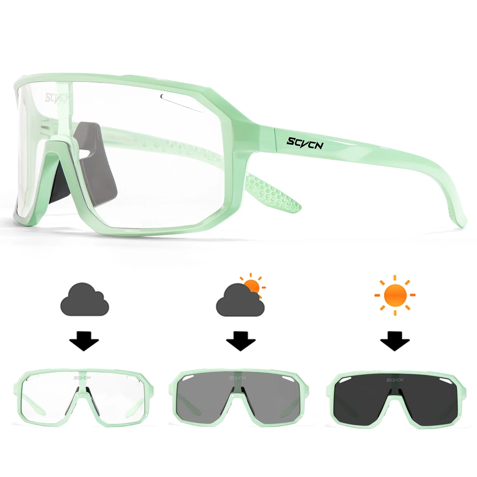 Óculos de ciclismo fotocromáticos SCVCN para MTB e Ciclismo de estrada - Image 22